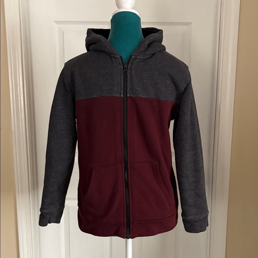 Old Navy Kids Hoodie - Charcoal and Burgundy